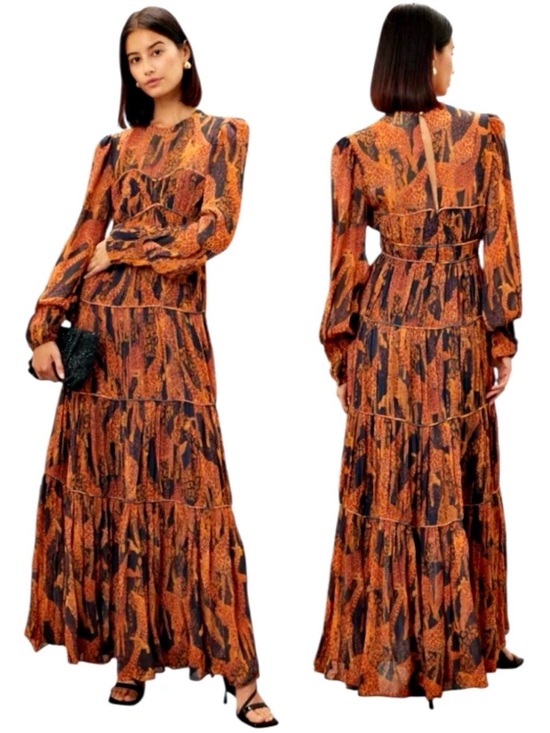 FARM Rio Dresses & Skirts - FARM Rio Giraffe Maxi Dress Black / Brown